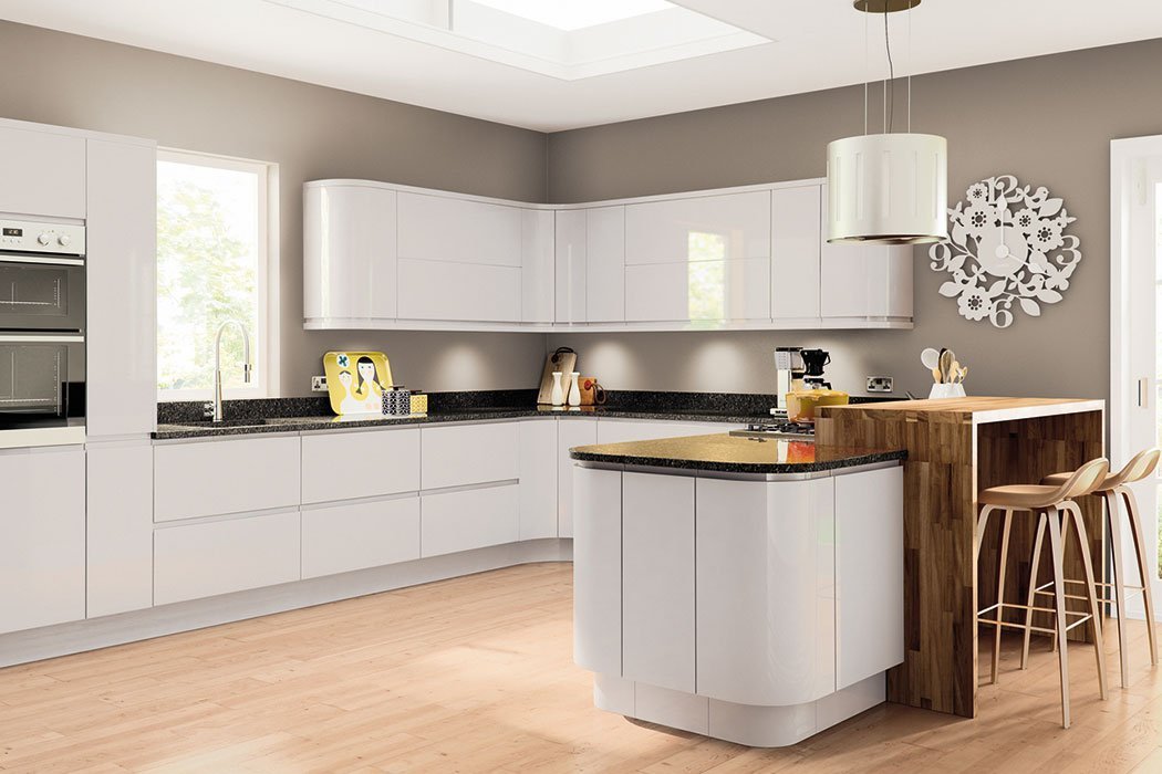 Lacarre Gloss Light Grey Kitchen