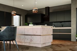 Zurfiz Supermatt Cascade Sandstone Kitchen