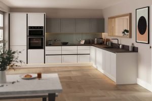 Bella Helmsley Supermatt Dove Grey Kitchen