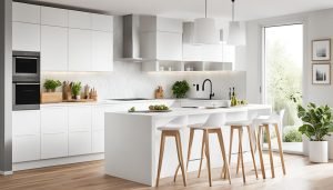 Brighten Space with White Kitchen Doors